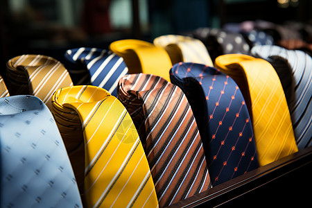 五彩斑斓的领带图片