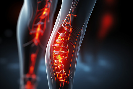 膝关节病理性损伤图片背景图片