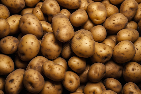 土豆堆积如山背景图片