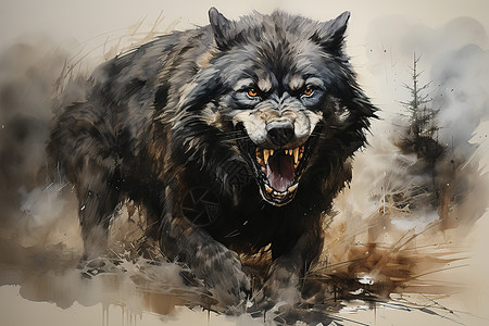 露牙的狼狼狗禽兽高清图片