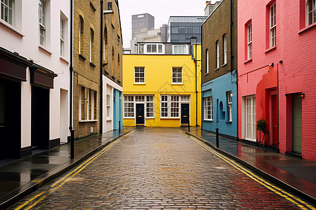 伦敦古城的街景图片