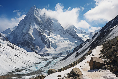 冰雪高山图片