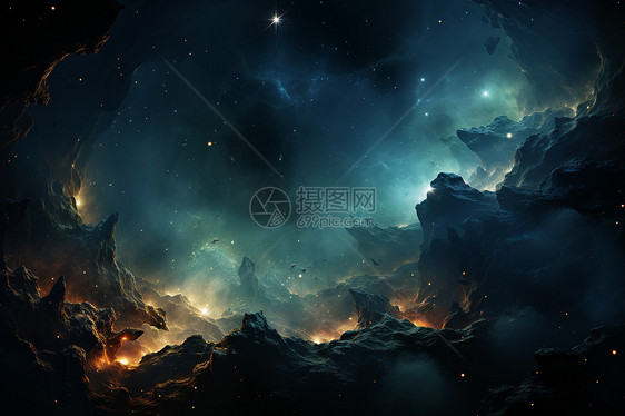 星空中的美丽星星图片