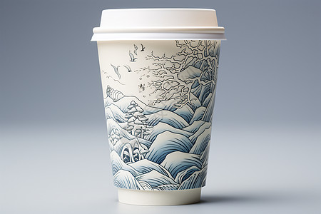 中国风纸杯设计图片