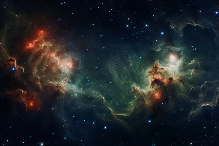 星空中的巨大星团图片