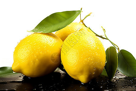清新多汁的柠檬水果图片