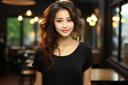 时尚简约的亚洲女性图片