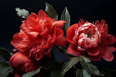 红花美丽的红色花朵背景