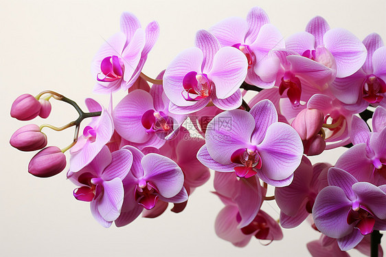 粉紫花束图片