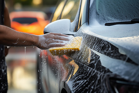 洗车服务背景图片
