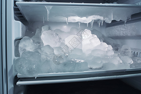 冰箱的冷冻室图片