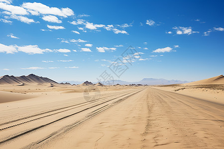 野外道路荒漠的自驾之旅背景