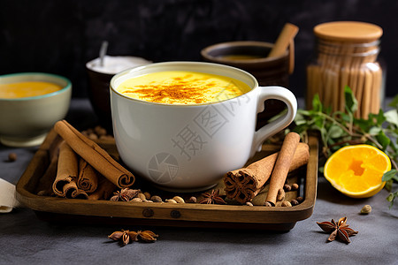 美味健康金黄姜茶图片