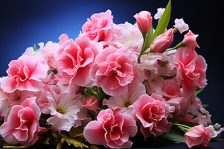 鲜艳粉色花朵图片