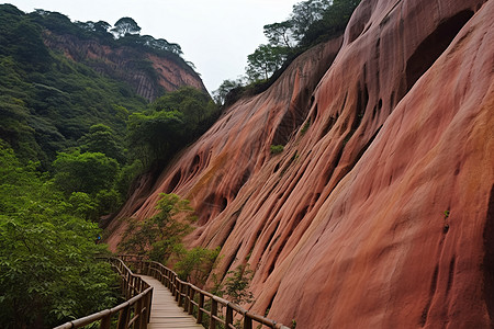 丹霞地貌背景图片