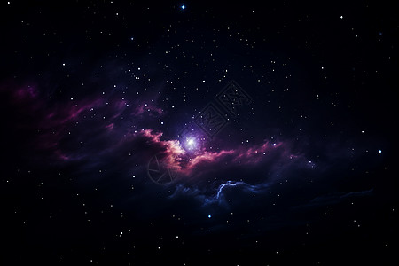 彩色空间银河云星际奇观背景