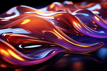 抽象色流动液体背景图片