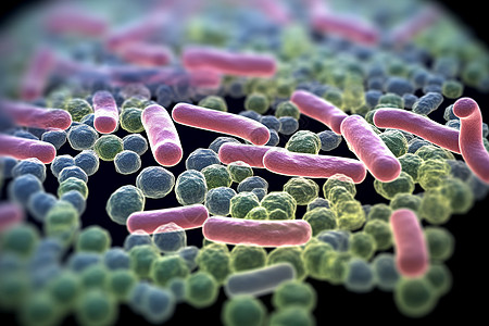 生物体肠道菌群图片