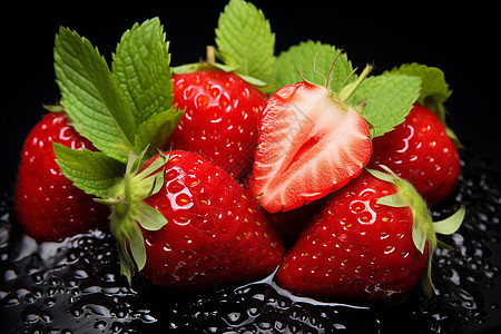 甜蜜可口的草莓图片