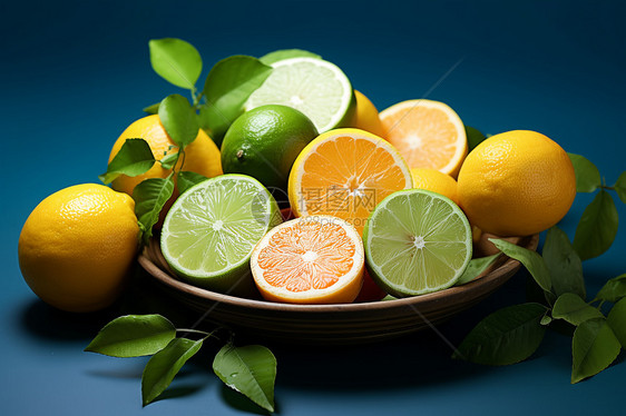 美味多汁的柠檬水果图片