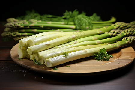 新鲜有机的芦笋蔬菜图片