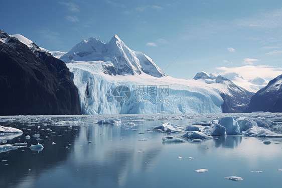 全球变暖导致的融化冰川图片