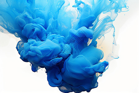 蓝色液体漂浮在水中背景图片