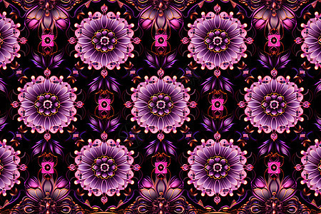 紫红色花卉图案图片