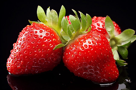 水果盛宴的草莓水果背景图片
