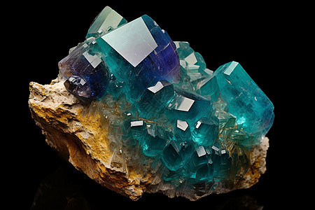 美丽的半晶体矿物质图片
