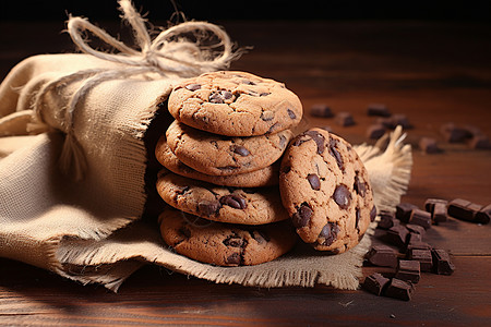 健康的巧克力饼干图片