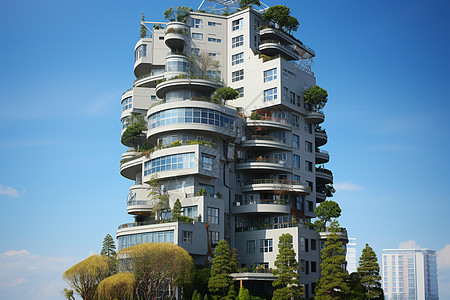 现代化的住宅楼图片