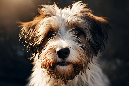 毛茸茸的宠物狗背景图片
