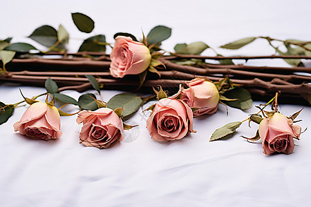 浪漫美丽的花束图片