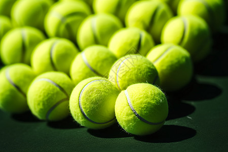 绿色的运动网球图片