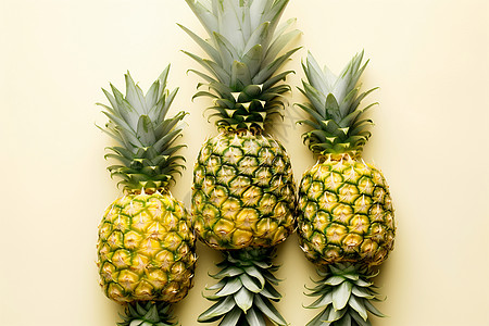 一组菠萝背景图片