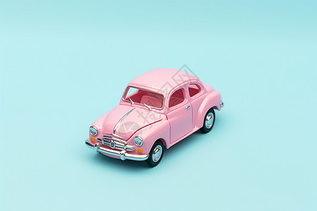 迷你的粉色小汽车图片