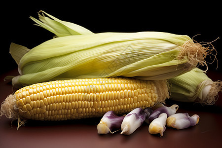 健康营养的新鲜玉米图片