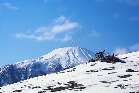 户外山脉上的冰雪图片