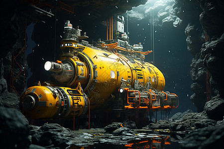 海底的潜水艇图片