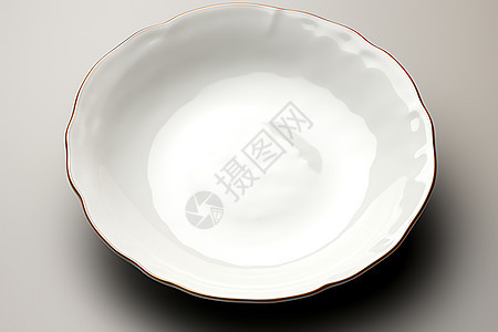 白色的陶瓷盘子图片