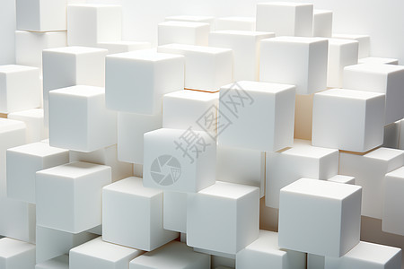 白色的立方体图片