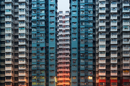 中国住宅楼群图片