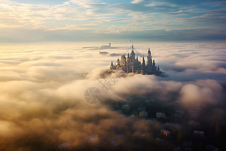 迪士尼城堡云中城堡设计图片