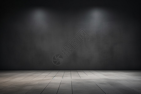 黑暗的展厅背景图片
