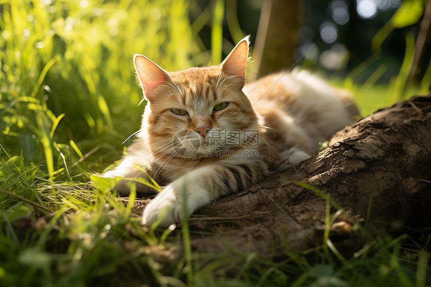 懒洋洋的小猫咪图片