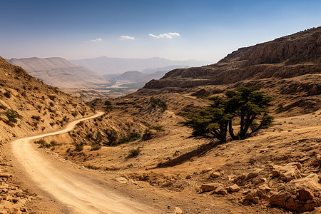 渺无人烟的沙漠戈壁景观图片