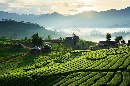 美丽的农田风景图片