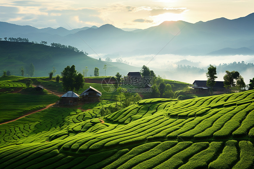 美丽的农田风景图片