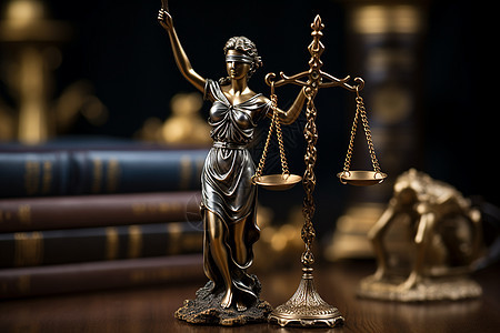 正义与法律女神雕像图片